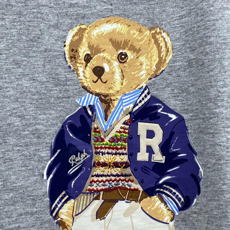 女-可愛熊 繡圓領 T恤-細節圖7