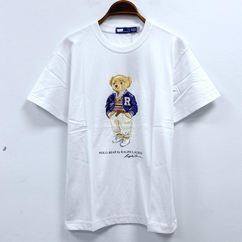 女-可愛熊 繡圓領 T恤-細節圖8