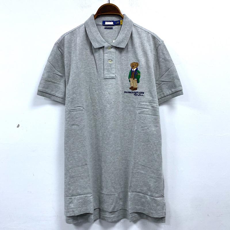 男-大隻可愛熊繡花半開衫-細節圖8