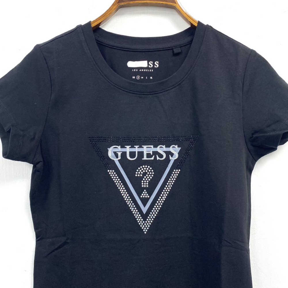 女-GU燙鑽棉質T恤-細節圖2