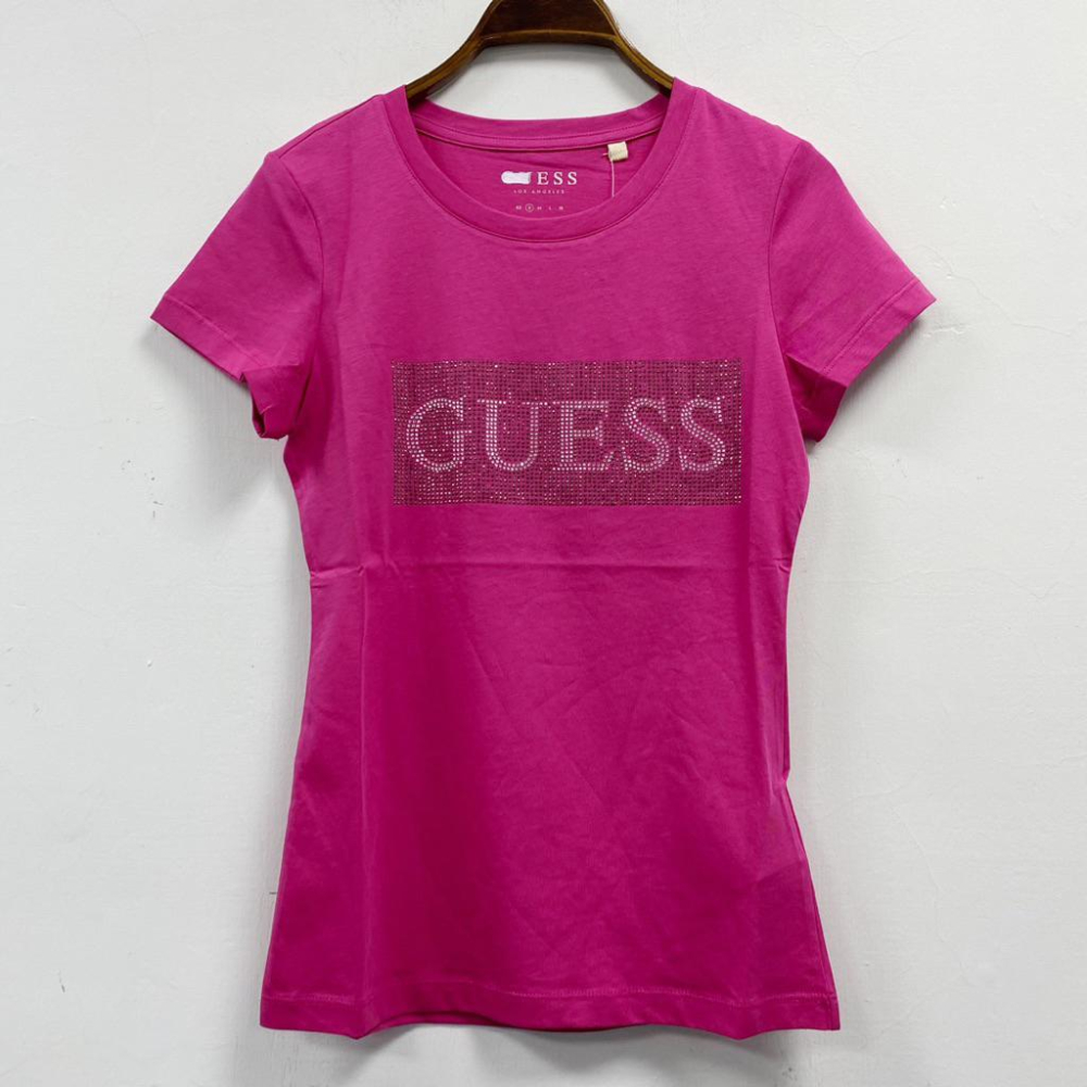 女-GU燙鑽棉質T恤-細節圖4