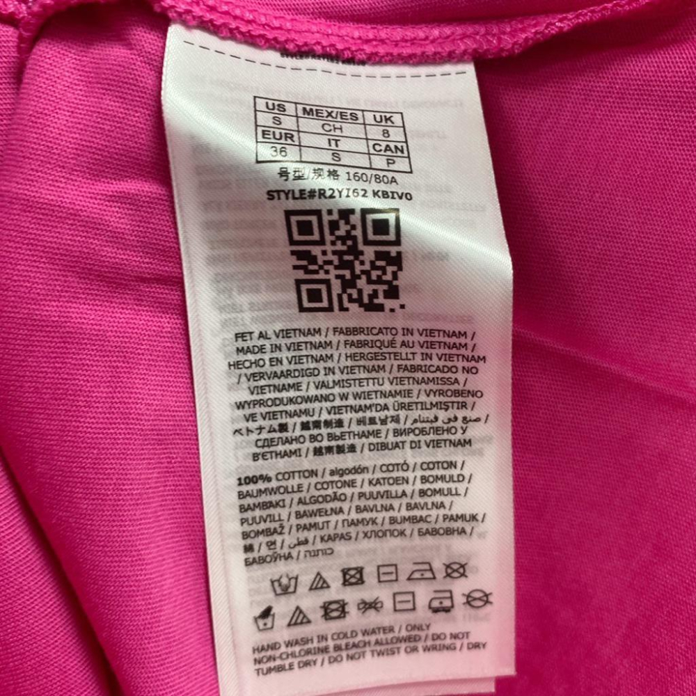 女-GU燙鑽棉質T恤-細節圖7