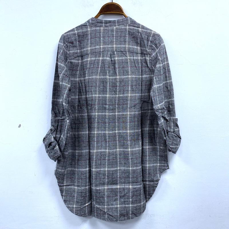 ↘️【特價出清】 女-格子長襯衫-細節圖5