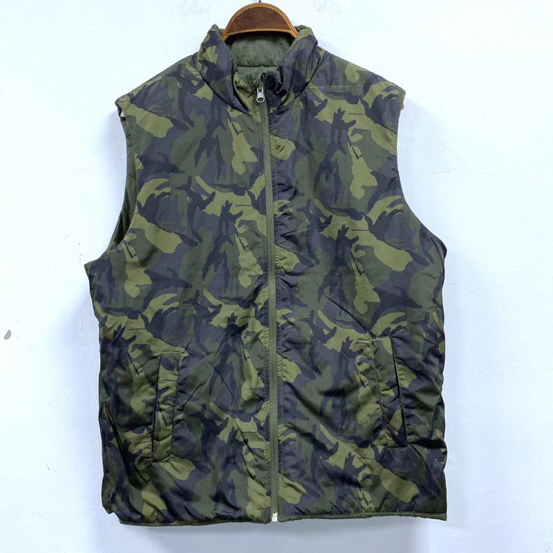 女-雙面穿印花舖棉背心-細節圖2