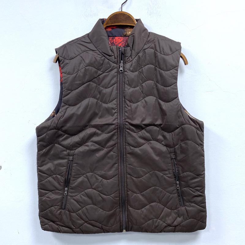 女-雙面穿印花舖棉背心-細節圖3