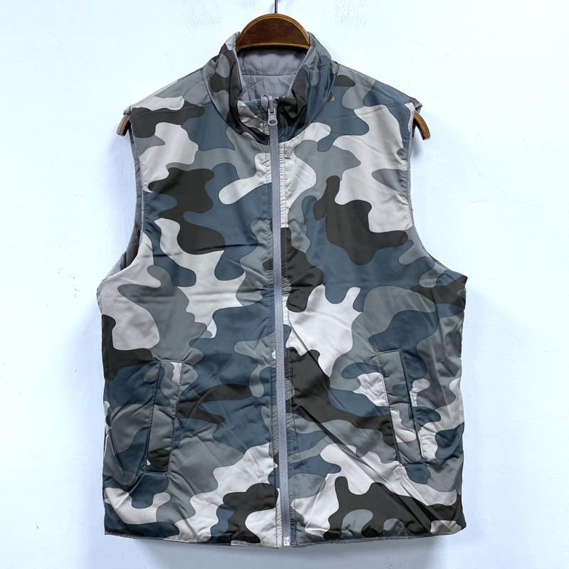 女-雙面穿印花舖棉背心-細節圖6