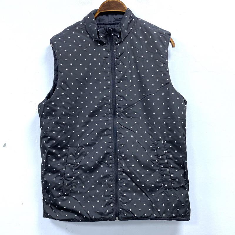 女-雙面穿印花舖棉背心-細節圖8