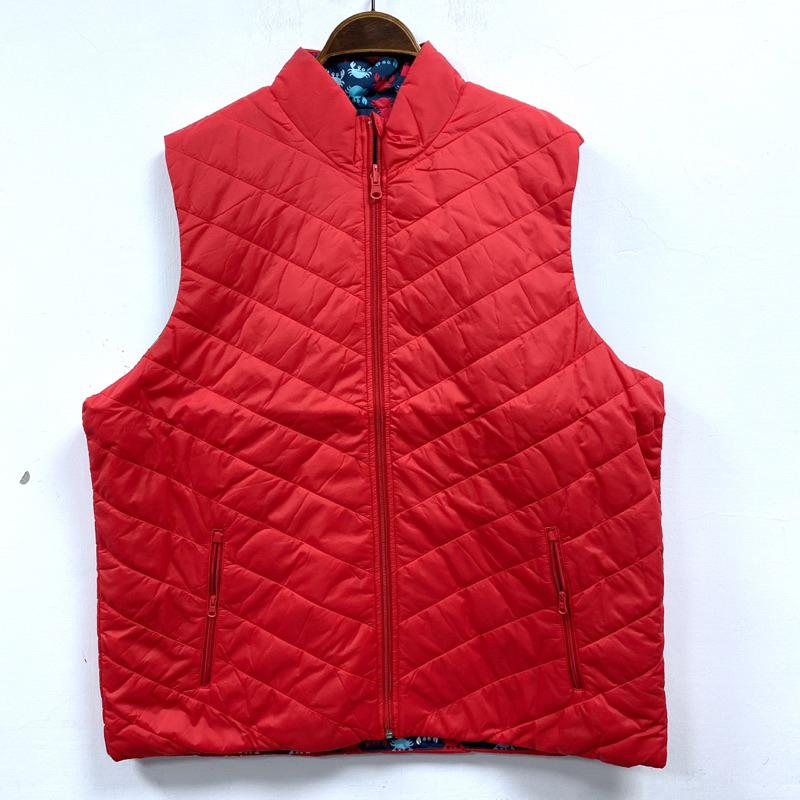 女-雙面穿印花舖棉背心-細節圖9