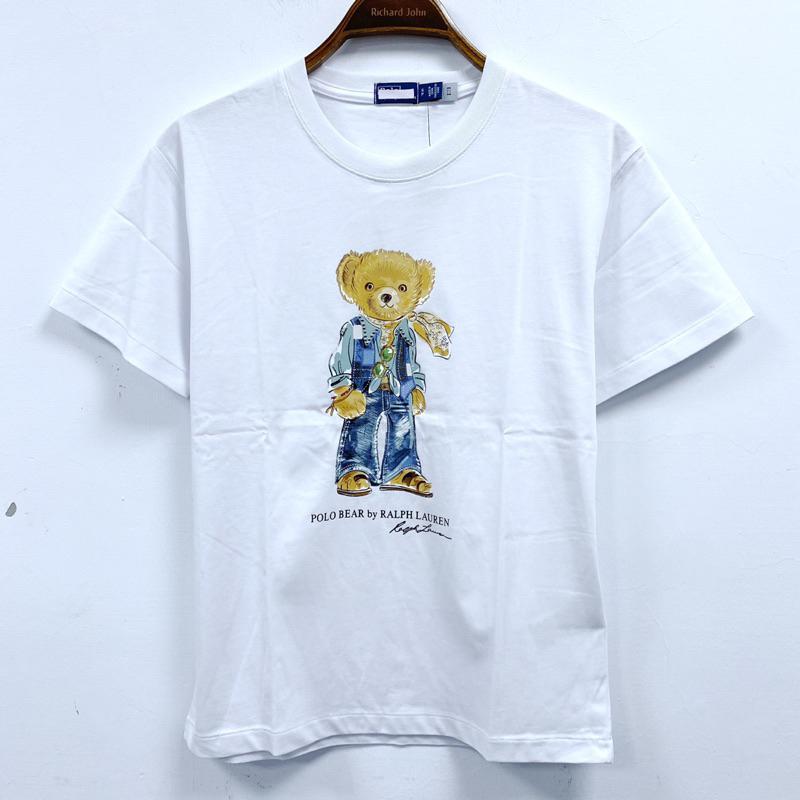 女-可愛熊牛仔風圓領 T恤-細節圖2