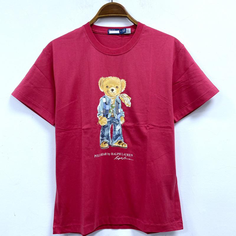 女-可愛熊牛仔風圓領 T恤-細節圖4