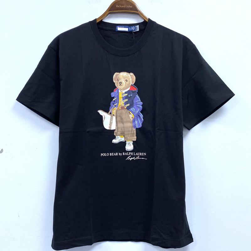 女-可愛熊購物袋圓領 T恤-細節圖3