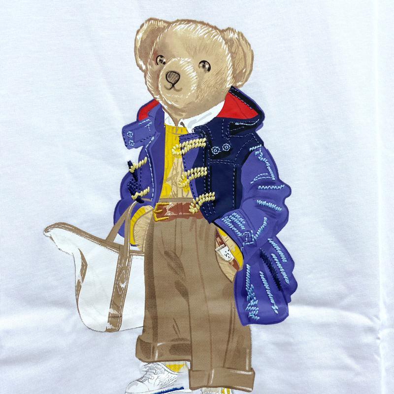 女-可愛熊購物袋圓領 T恤-細節圖8