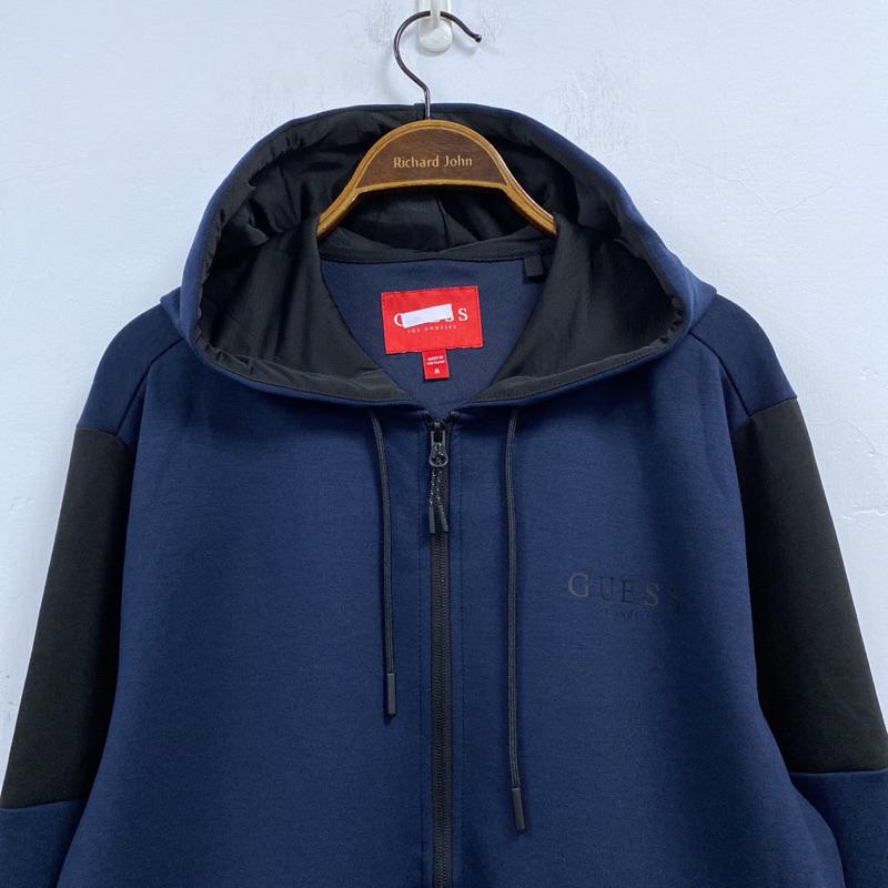 男-GUESS撞色彈力帽外套-細節圖5