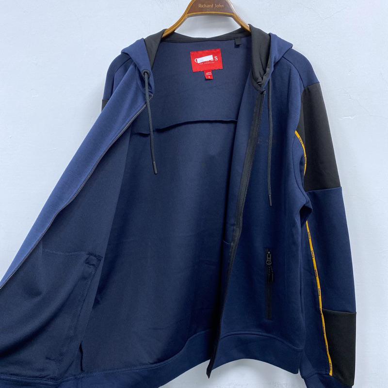 男-GUESS撞色彈力帽外套-細節圖9