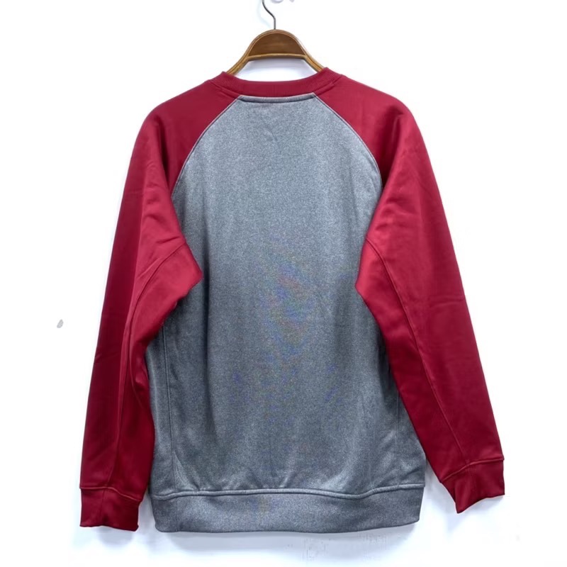 女-T.T 斜肩磨毛圓領大學 T-細節圖6