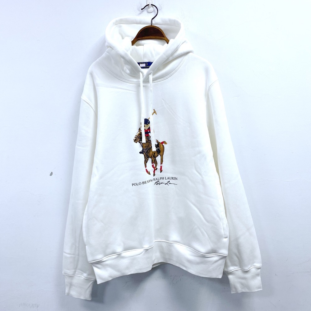 男-熊熊搖粒連帽 T 恤(有口袋)-細節圖6