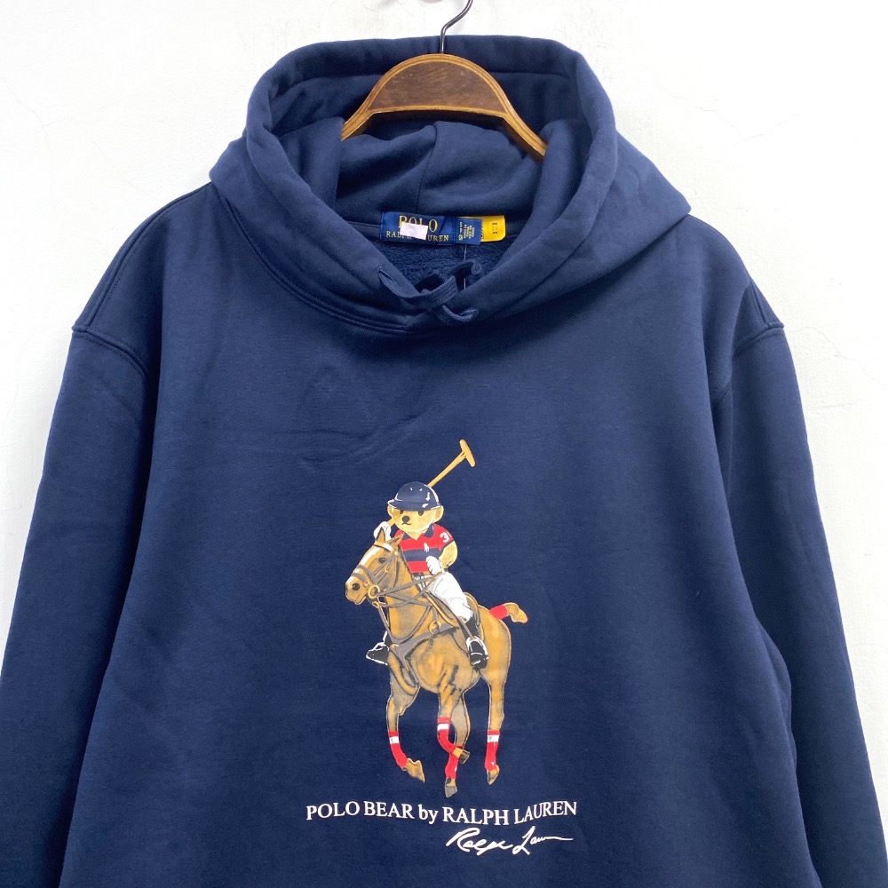 男-熊熊搖粒連帽 T 恤(有口袋)-規格圖11