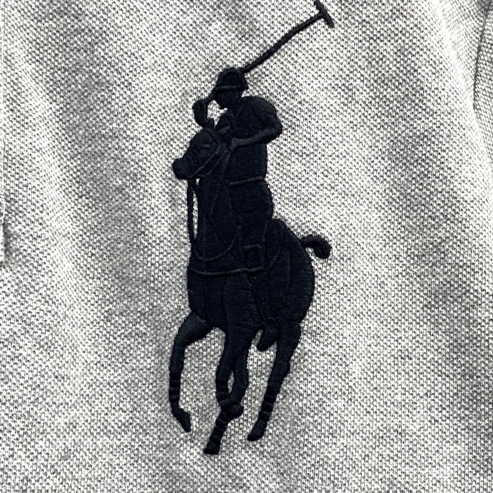 男-3號馬繡花網眼 POLO 衫-細節圖3