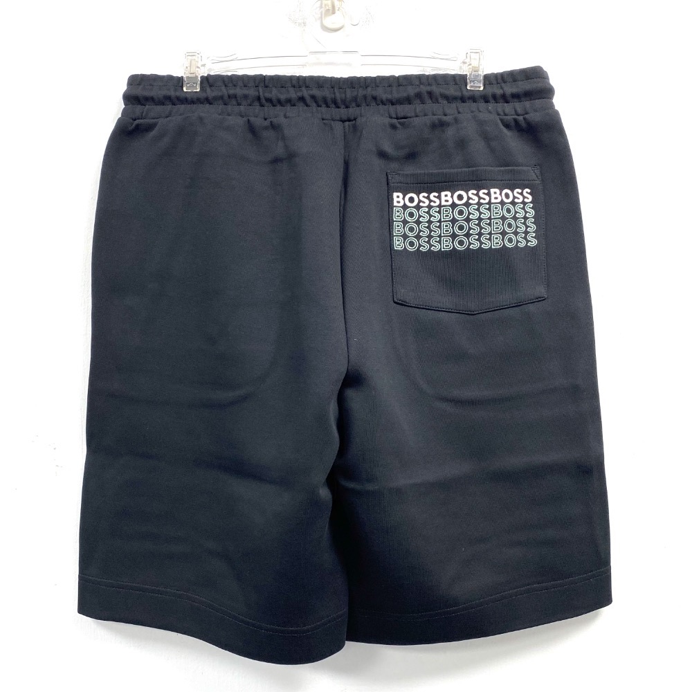 男-BOSS 毛巾布休閒短褲-細節圖2