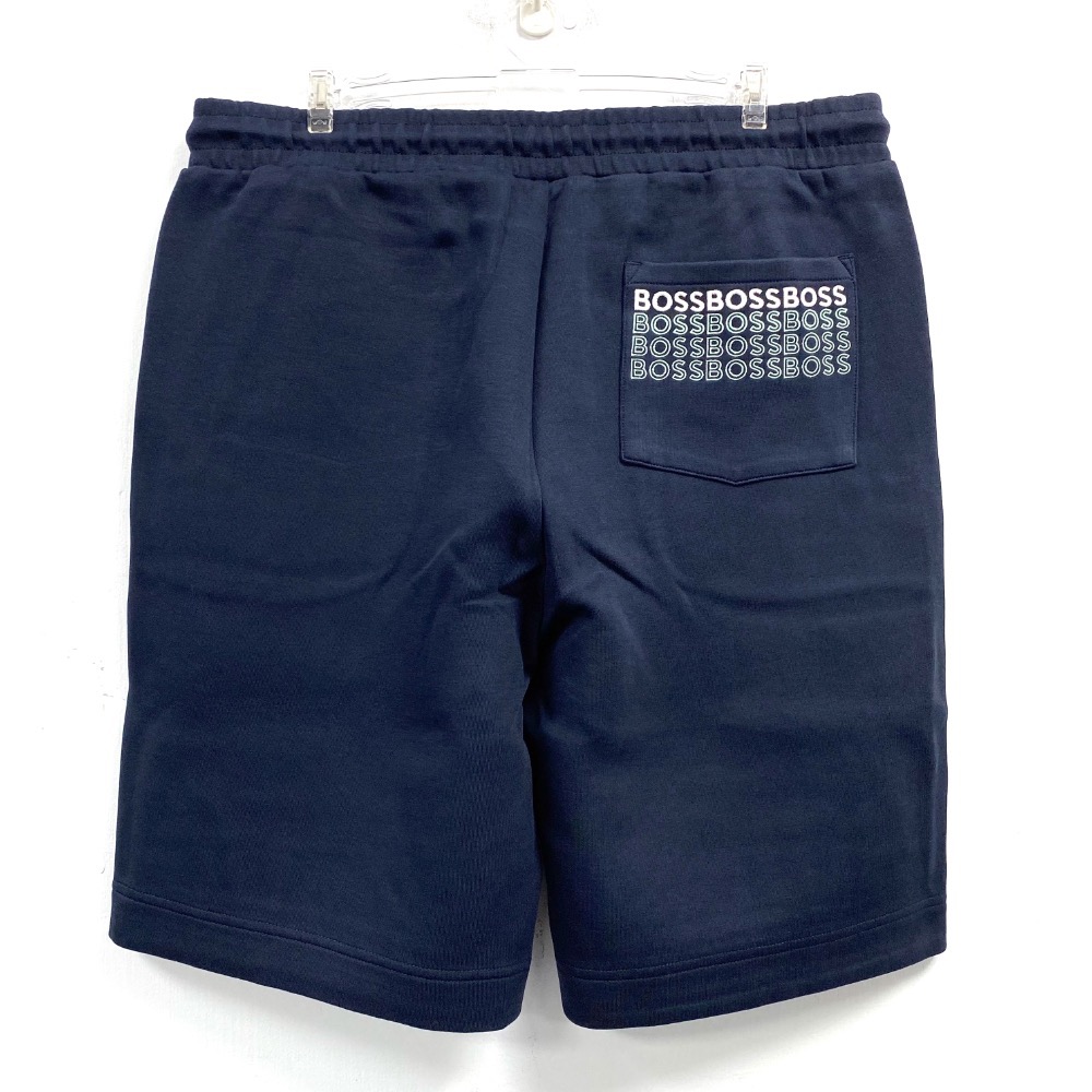 男-BOSS 毛巾布休閒短褲-細節圖4