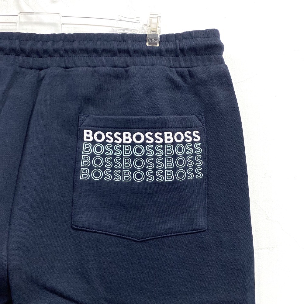 男-BOSS 毛巾布休閒短褲-細節圖6