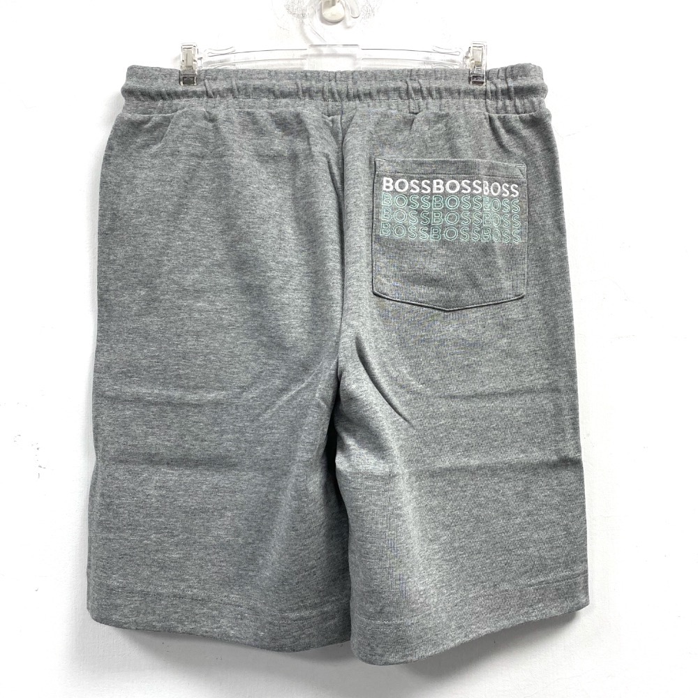 男-BOSS 毛巾布休閒短褲-細節圖9