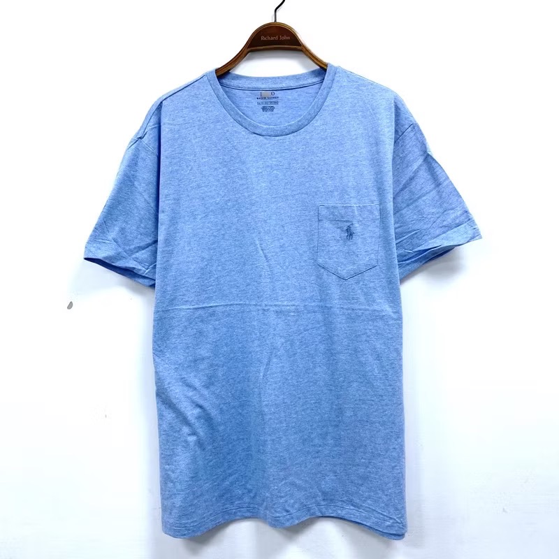 男- RL棉質素色口袋圓領T-細節圖3