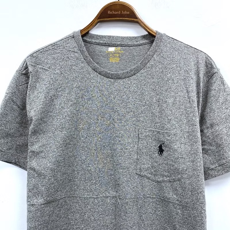 男- RL棉質素色口袋圓領T-細節圖7