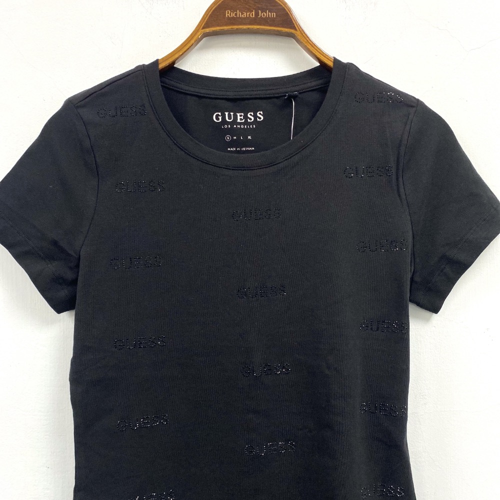 女-GUESS 棉質 T 恤 。612-002。$590-規格圖5