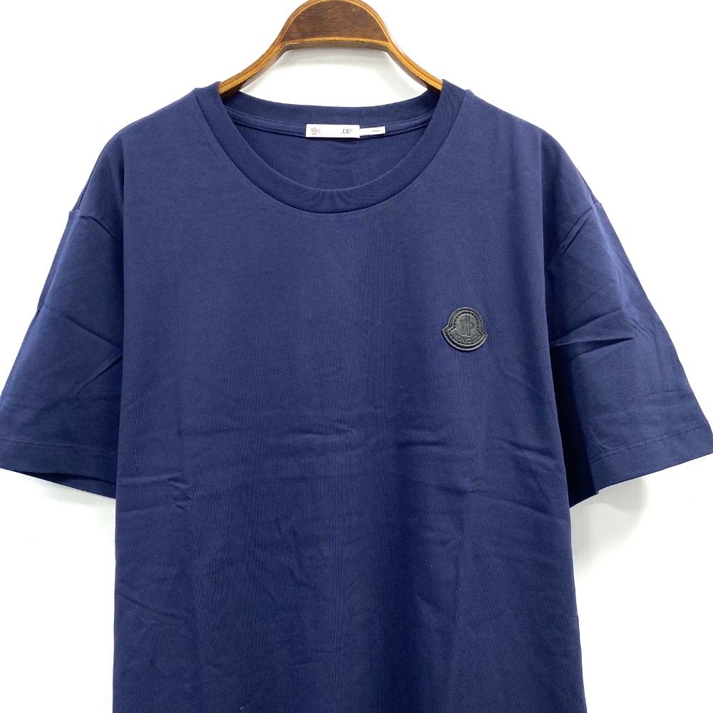 男-MO 皮標素色棉 T-細節圖2