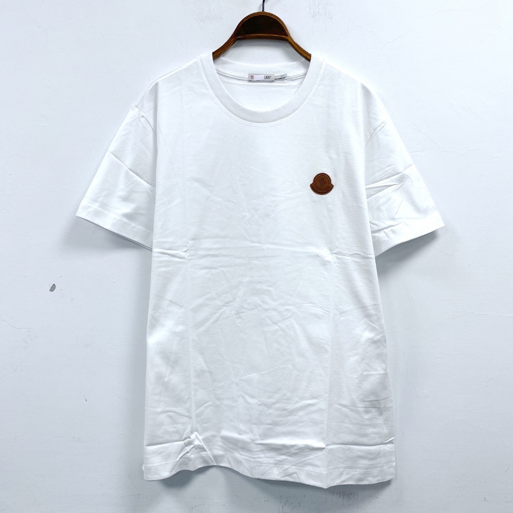 男-MO 皮標素色棉 T-細節圖6