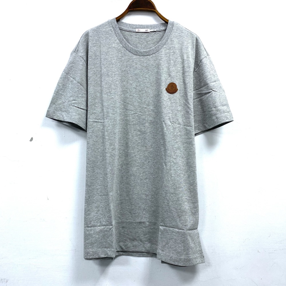 男-MO 皮標素色棉 T-細節圖8