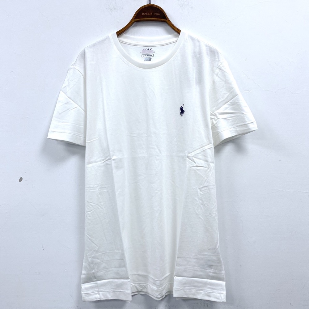 男- 素色絲光棉圓領棉 T-細節圖4