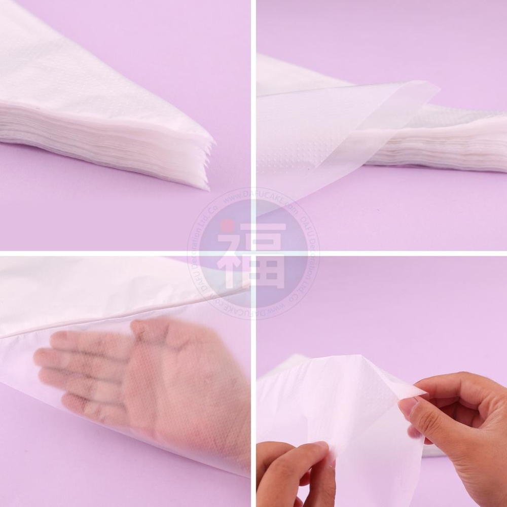 【專業防滑 擠花袋】 100入/包 (有各尺寸可選) 多款 擠花 裱花袋 奶油霜 裱花 餅乾 蛋糕 烘焙工具 拋棄式擠花-細節圖3