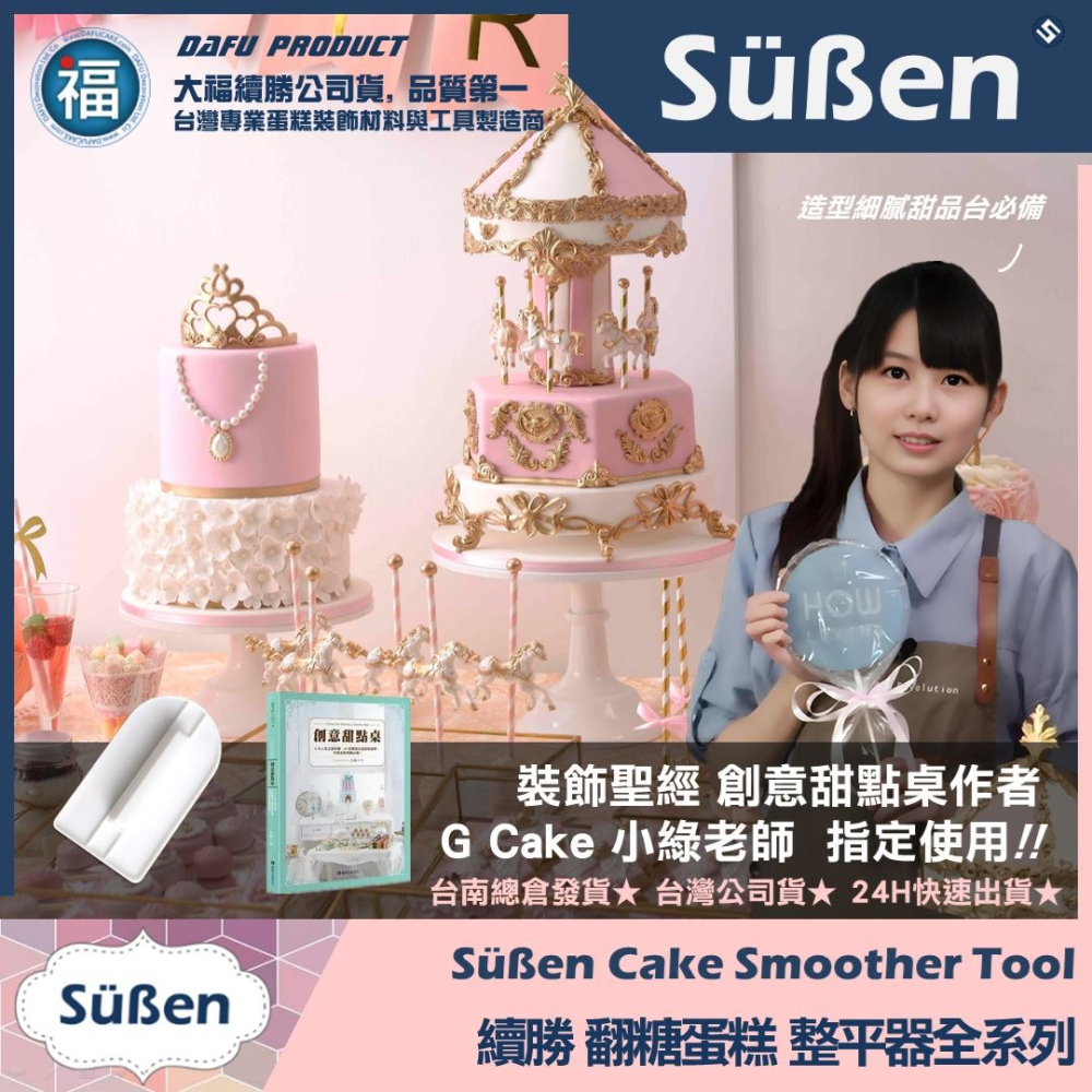 【 翻糖 整平器 3件組 】整平 側邊 直角 磨平器 抹平器 壓平工具 蛋糕刮板 烘焙 工具 圓頭-細節圖8