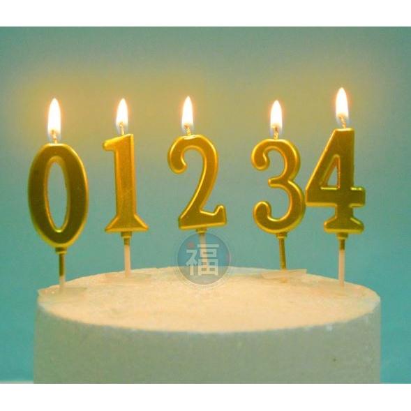 IG網紅款【蠟燭】數字 0 金色 生日蠟燭 數字蠟燭 蛋糕蠟燭 歲數蠟燭 蛋糕裝飾 派對慶生 數字0蠟燭-細節圖3
