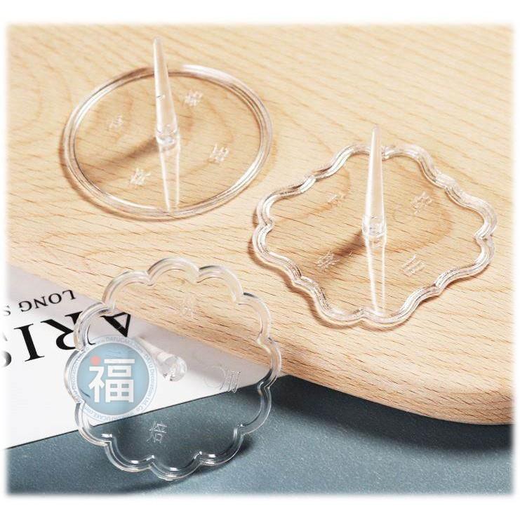 IG網紅款【蛋糕裝飾插牌/插旗配件】公仔底托底座(5入) 適用翻糖甜點桌婚禮小物杯子吸管裝飾拍照下午茶惠爾通蛋白粉-細節圖2