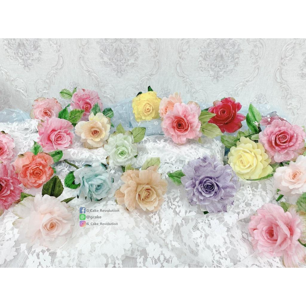 【仿真 玫瑰 奧斯汀 通用 花脈模】適用翻糖花翻模巧克力模手工皂模食用色素筆惠爾通wilton色膏糖霜珠光粉-細節圖6