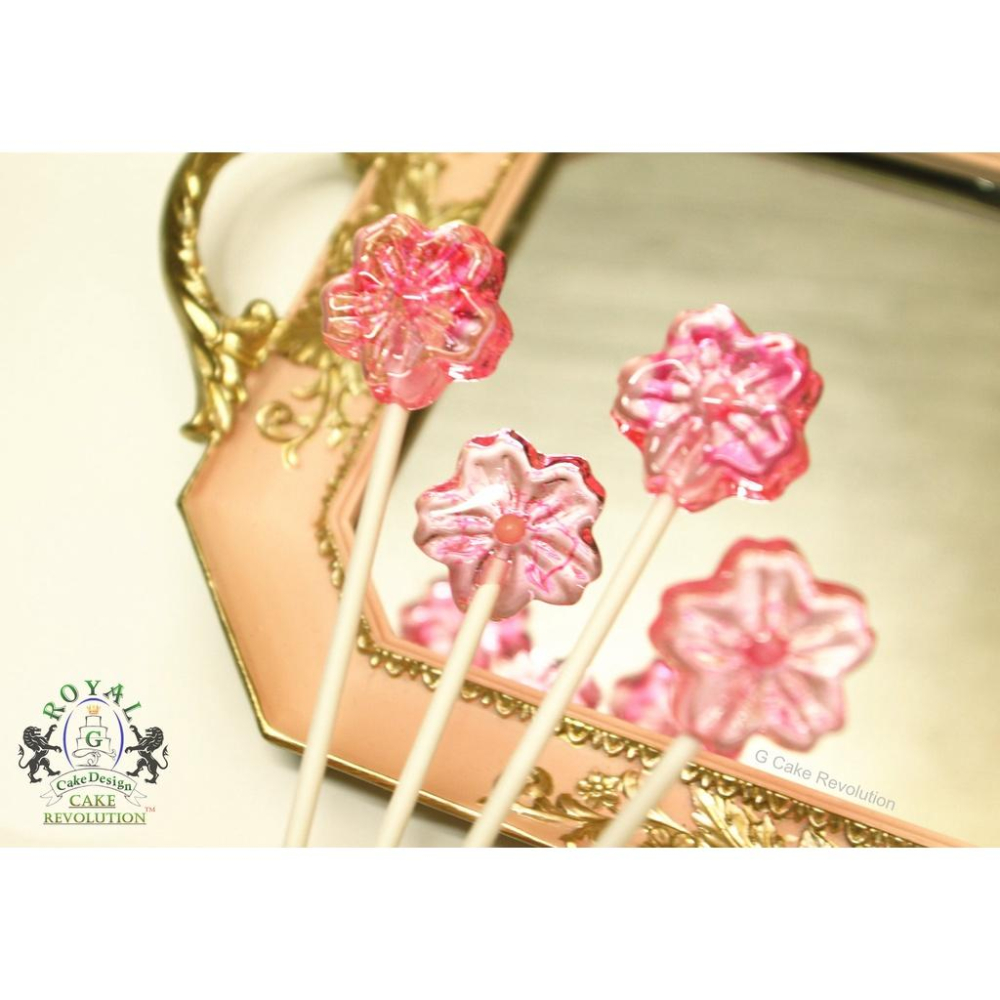 【12連 櫻花 棒棒糖 矽膠模】【3.5cm】DIY星空糖棒棒糖棒棒糖模具棒棒糖棍棒棒糖珊瑚糖愛素糖  櫻花模-細節圖3