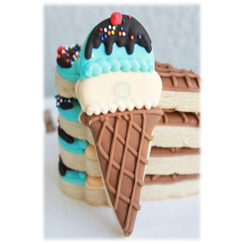 餅乾模【夏日 雪糕球 甜筒】冰淇淋 餅乾切模使用在蛋糕裝飾翻糖霜餅乾蛋白粉預拌粉泰勒粉蕾絲粉愛素糖珠光粉噴霧-細節圖3