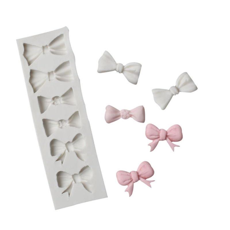 矽膠模【三 尺寸 蝴蝶結】巧克力模 泰勒粉色粉色膏翻糖蛋糕糖霜餅乾食用色素筆珠光粉餅乾模Sugarflair通-細節圖3