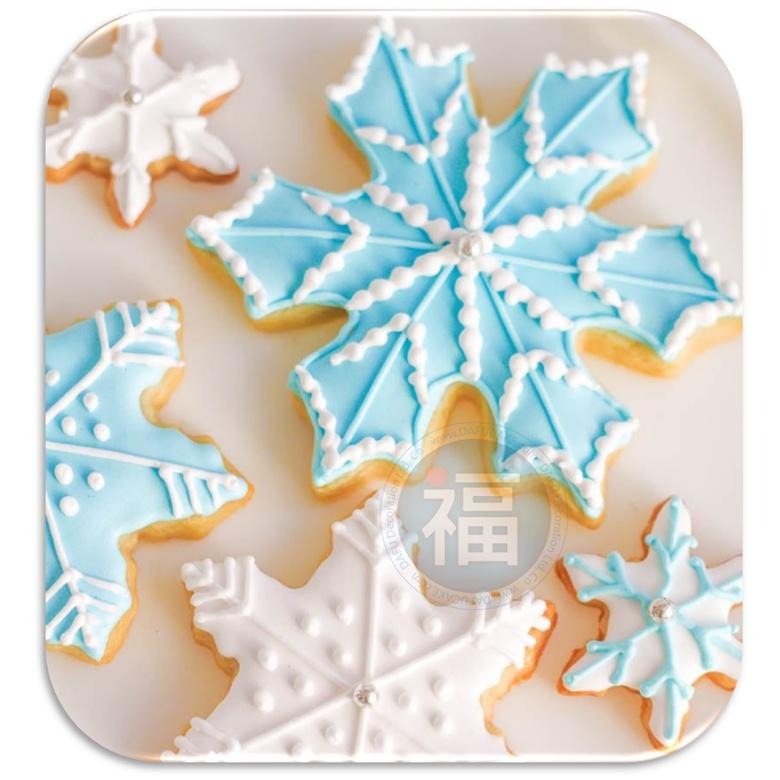 【台灣現貨】餅乾模【冰天雪花】聖誕 使用在糖霜餅乾切模大福翻糖蛋糕蛋白粉愛素糖粉巧克力油性色粉 造型饅頭 聖誕節-細節圖2