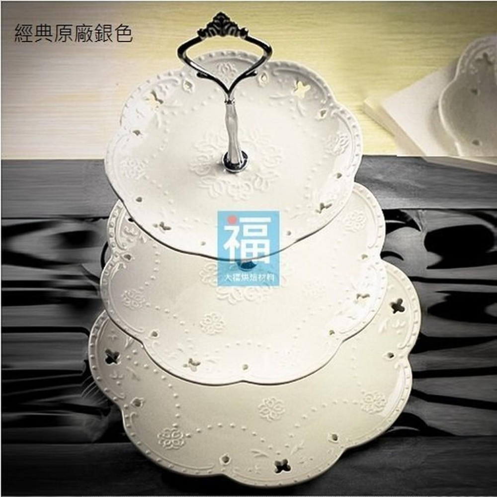 現貨 【浮雕 蕾絲 午茶盤 中柱 桿子】５色可選適用午茶盤歐式三層蛋糕架子點心架子甜品台婚禮佈置批發餐具提把拍攝道具蕾絲-細節圖5
