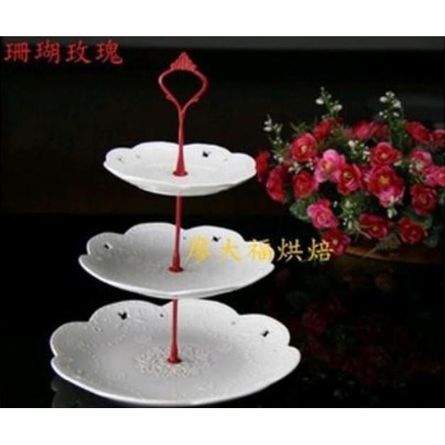 現貨 【浮雕 蕾絲 午茶盤 中柱 桿子】５色可選適用午茶盤歐式三層蛋糕架子點心架子甜品台婚禮佈置批發餐具提把拍攝道具蕾絲-細節圖9