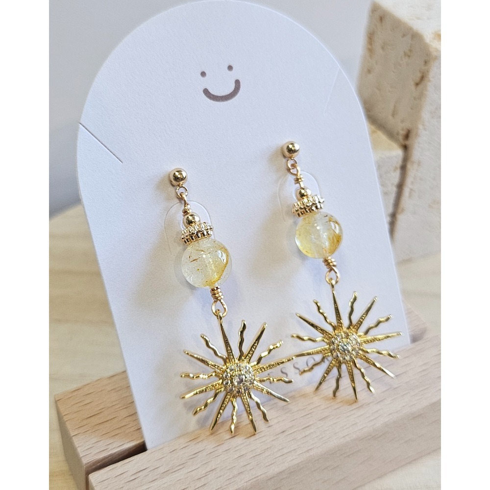 Stardust 005｜星塵系列｜水晶耳飾-細節圖2