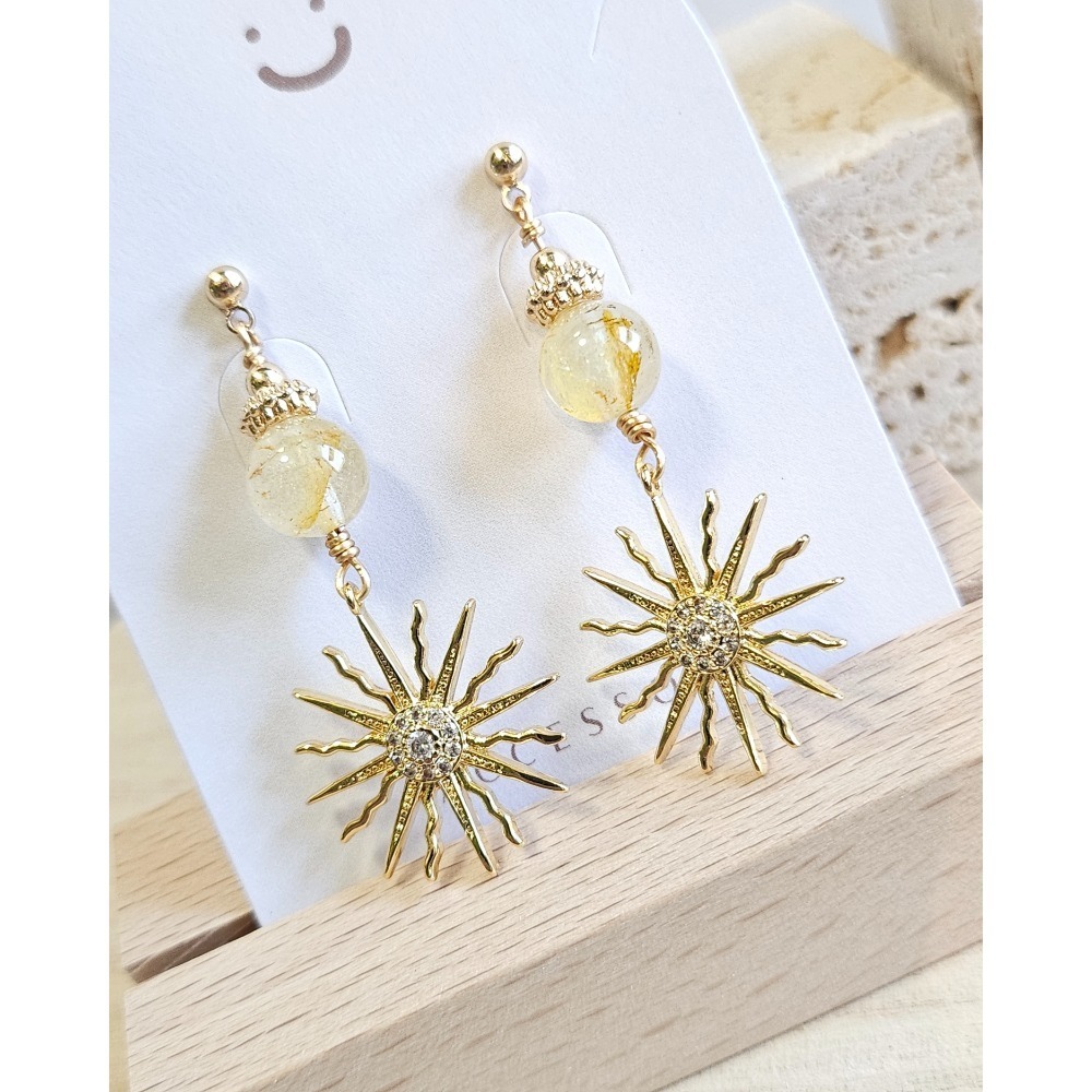 Stardust 005｜星塵系列｜水晶耳飾-細節圖4