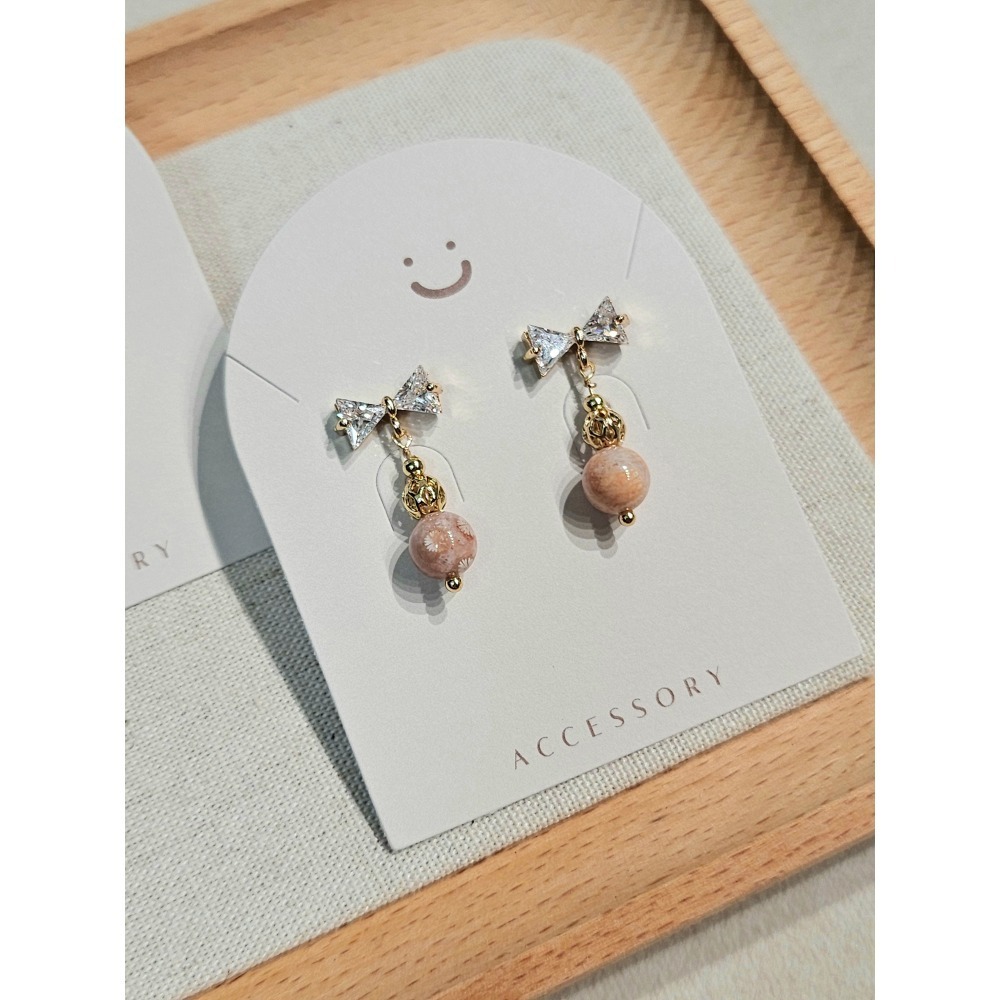 Main Star 004｜主星系列｜水晶耳飾-規格圖3