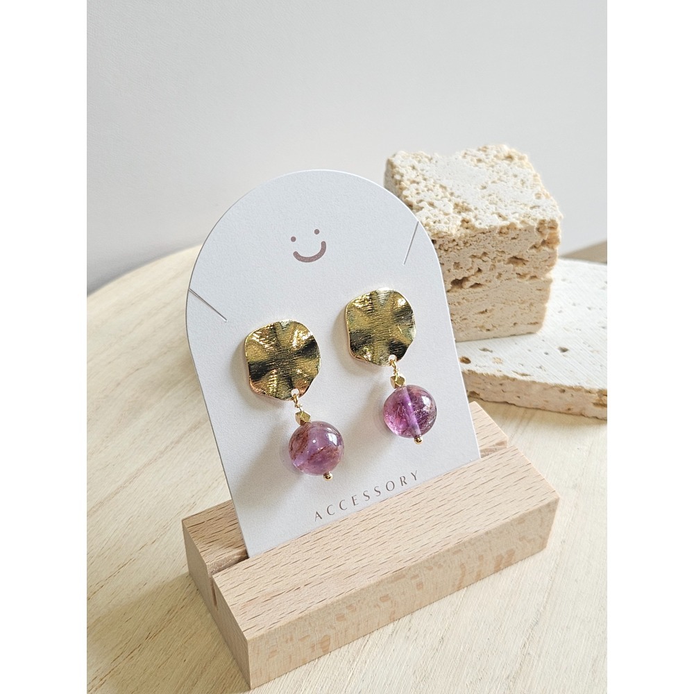 Main Star 005｜主星系列｜水晶耳飾-細節圖2