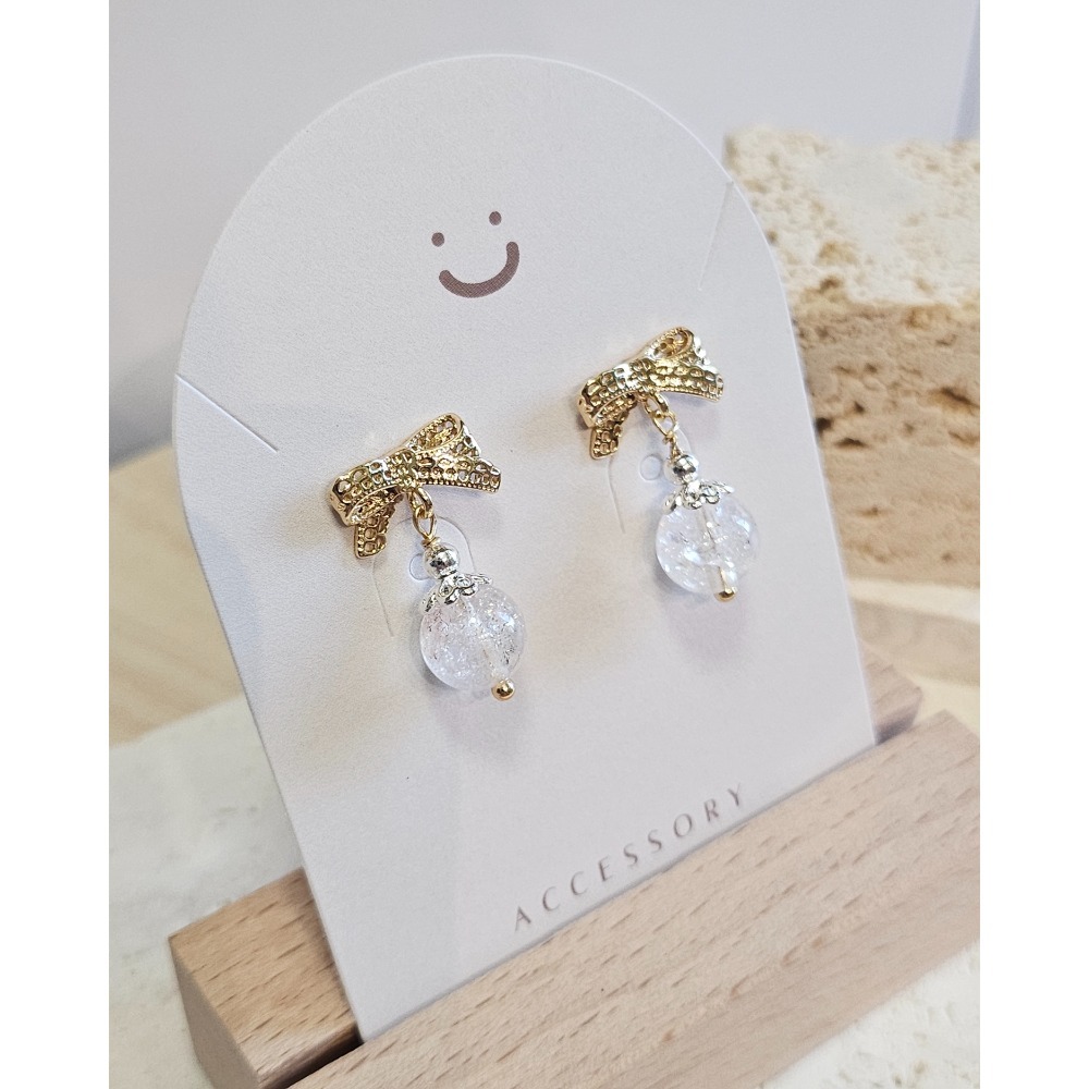 Main Star 008｜主星系列｜水晶耳飾-細節圖3