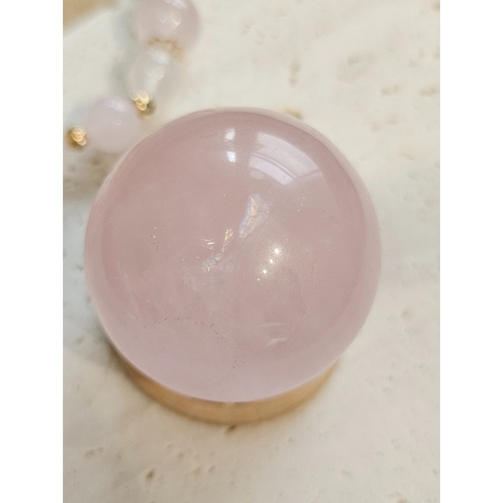 小行星76號夥伴-粉水晶球｜水晶原礦-細節圖4